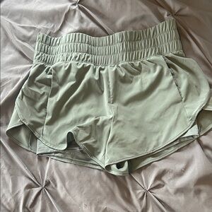Olive Green Athletic Shorts